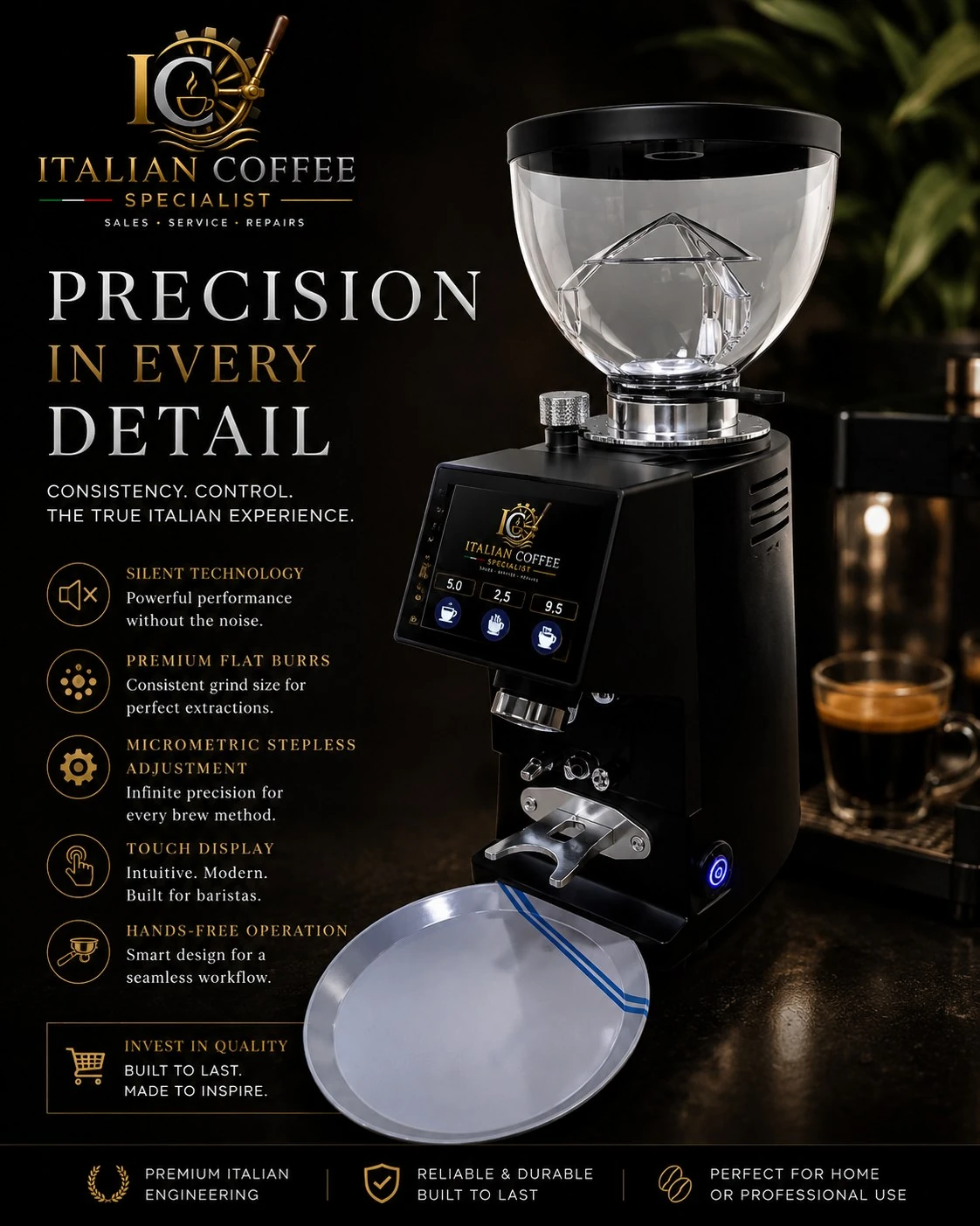 ACS Laika coffee grinder second view